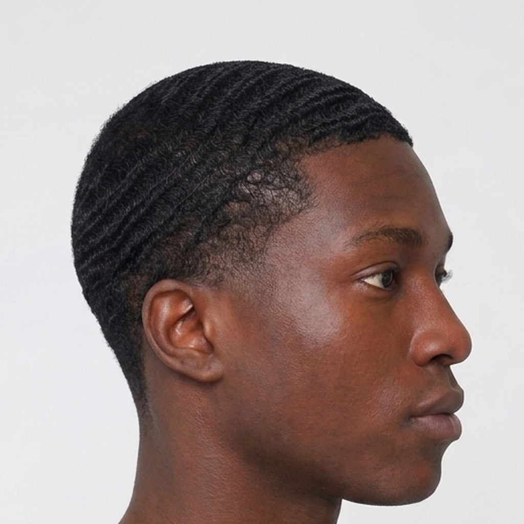 Defined 360 wave pattern, head close-up