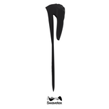 Swavetex black durag side view with clean construction and smooth fabric